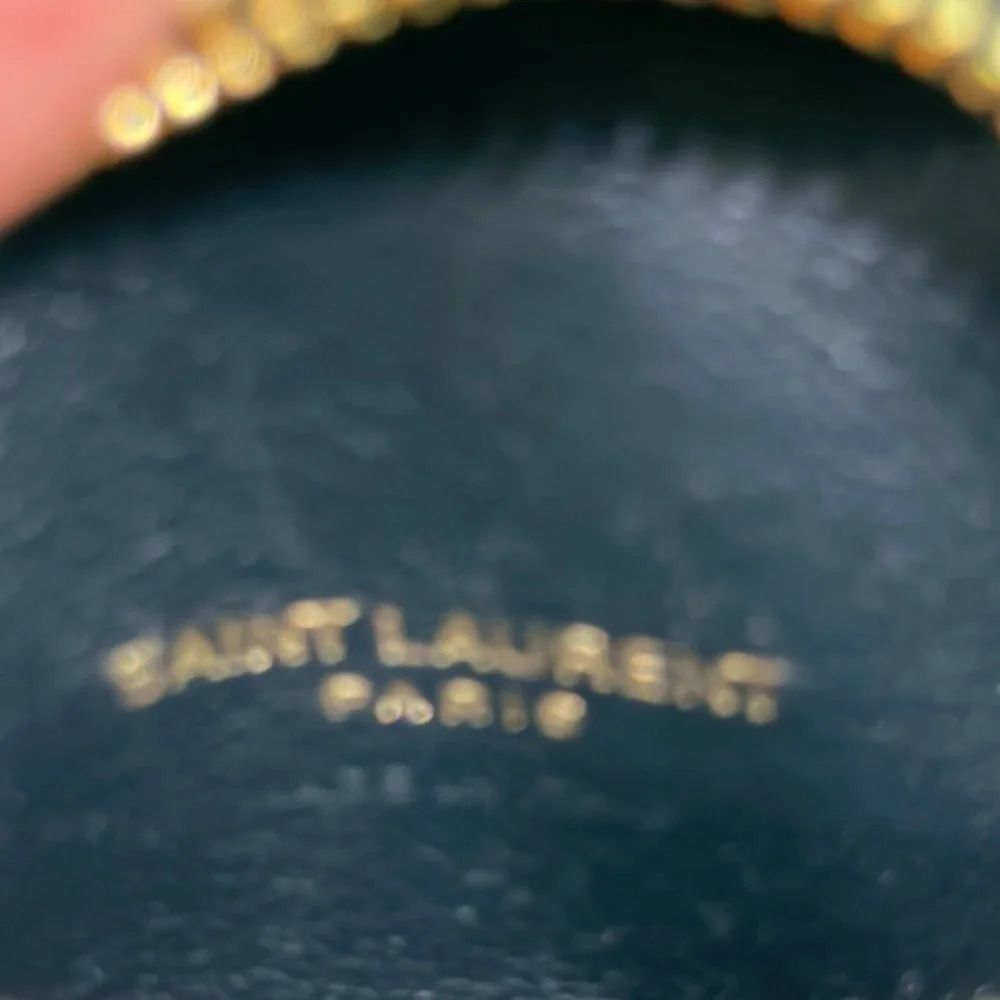 YSL SAINT LAURENT leather Key chain bag‎ 100% Authentic - Picture 10 of 12